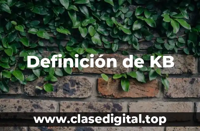 Definición de KB