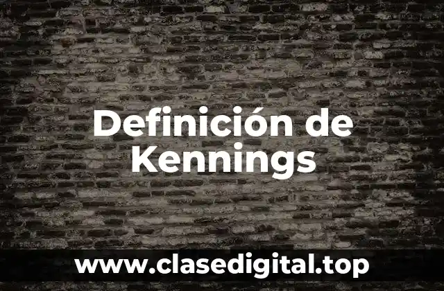 Definición de Kennings