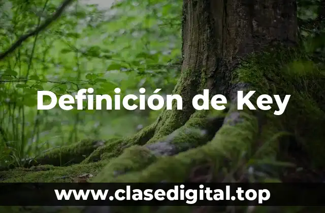 Definición de Key