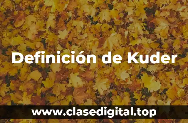 Definición técnica de Kuder-Rosser de Registro de Preferencias Vocacionales