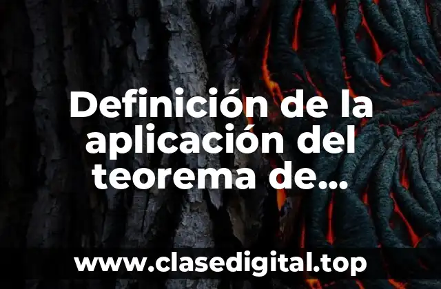 Definición de la aplicación del teorema de Pitágoras