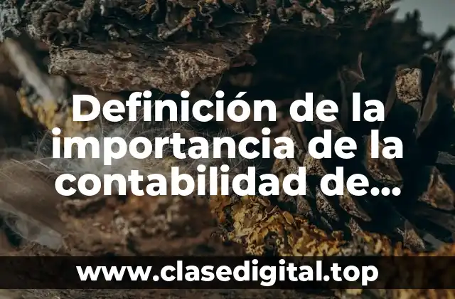 Ejemplos de la importancia de la contabilidad de costos