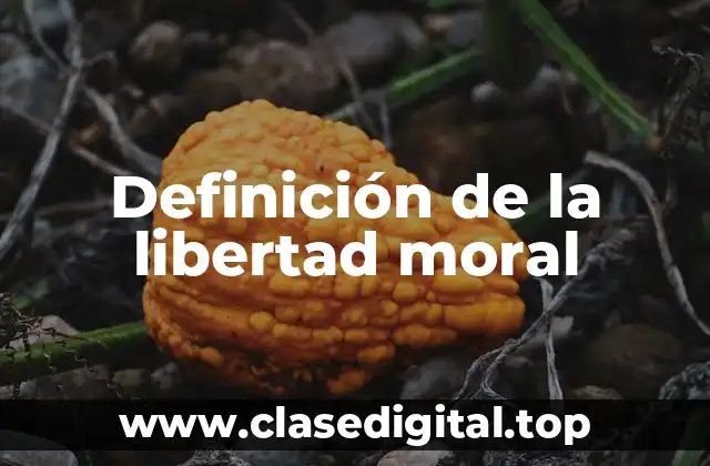 Definición de la libertad moral