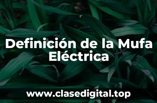 Definición de la Mufa Eléctrica