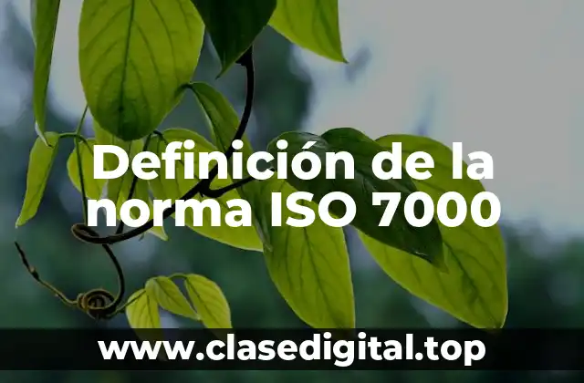 Definición de la norma ISO 7000