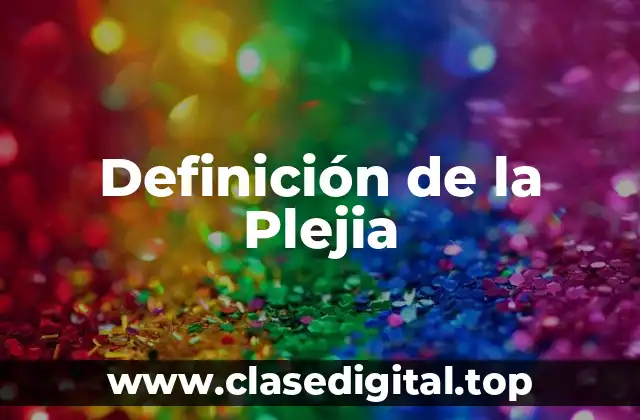 Definición de la Plejia