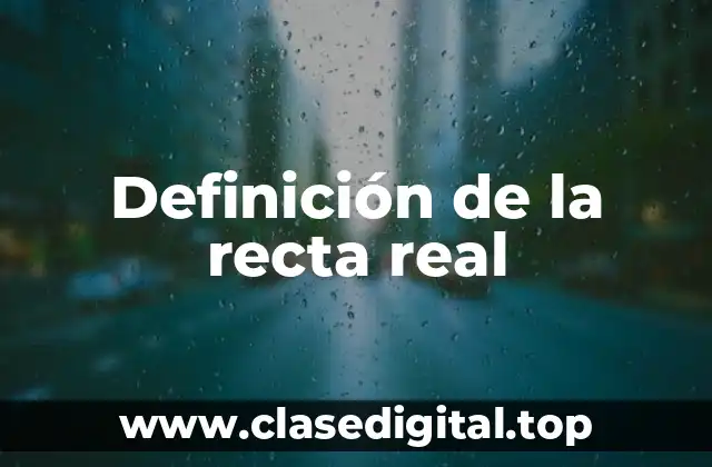 Ejemplos de la recta real