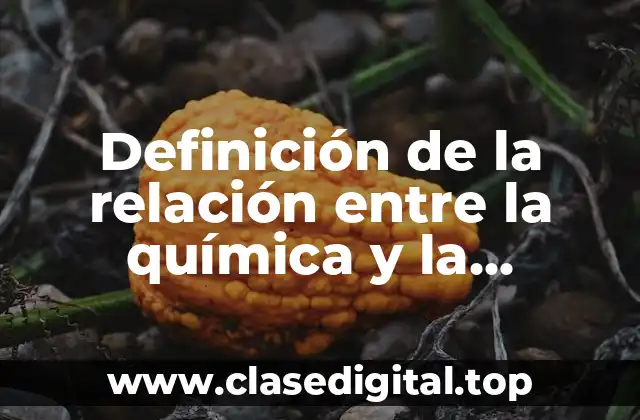 Definición de la relación entre la química y la economía