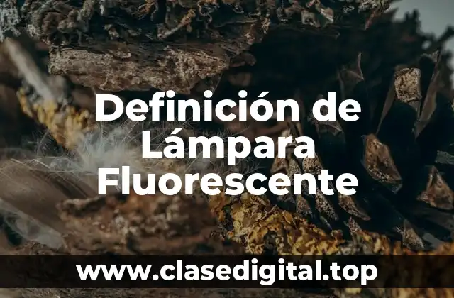 Definición de Lámpara Fluorescente