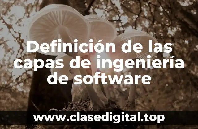Definición de las capas de ingeniería de software