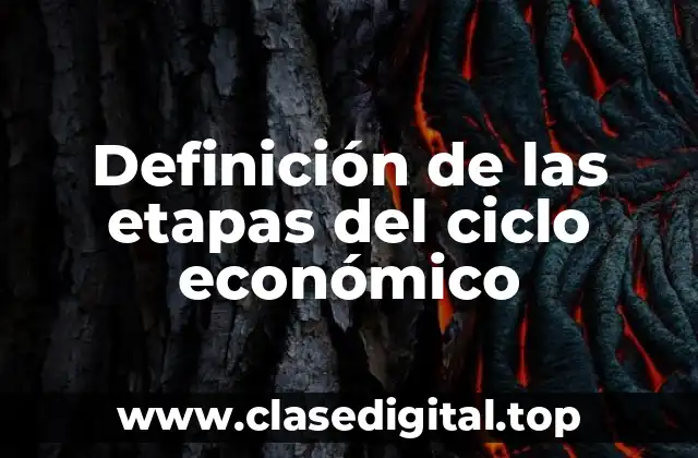 Definición de las etapas del ciclo económico