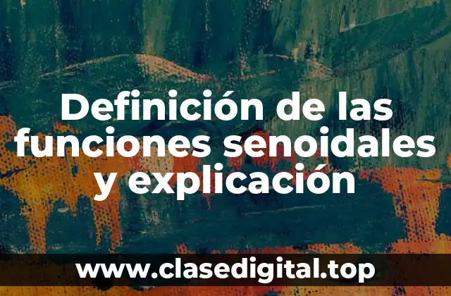 Definición de las funciones senoidales y explicación