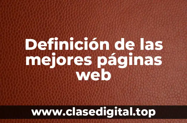 Ejemplos de las mejores páginas web