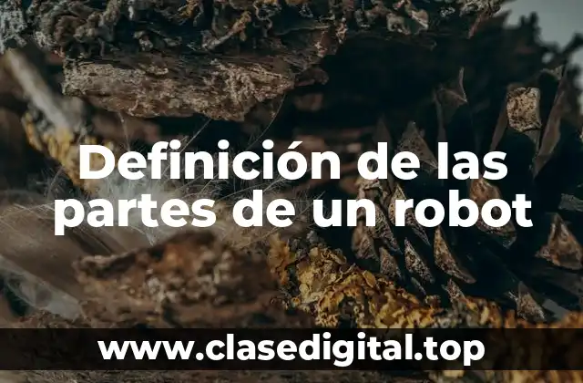 Definición de las partes de un robot
