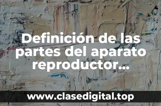 Definición de las partes del aparato reproductor femenino