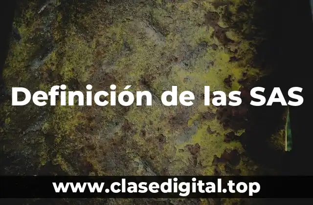 Definición de las SAS