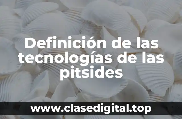 Definición de las tecnologías de las pitsides