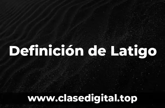 Definición de Latigo