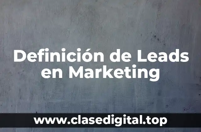 Definición de Leads en Marketing