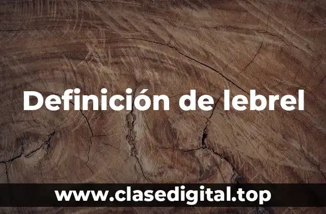 Definición de lebrel
