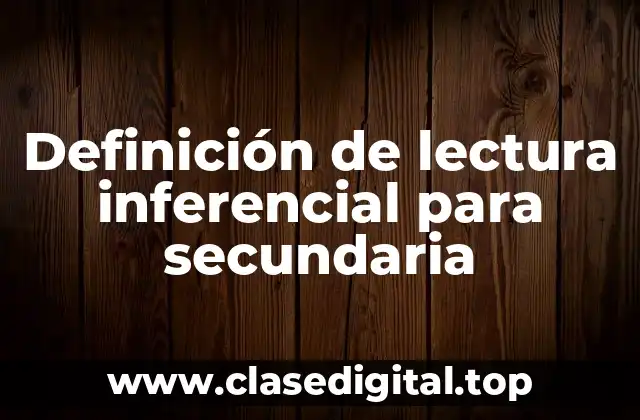 Ejemplos de lectura inferencial