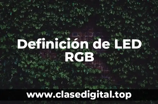 Definición de LED RGB