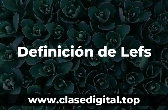Definición de Lefs