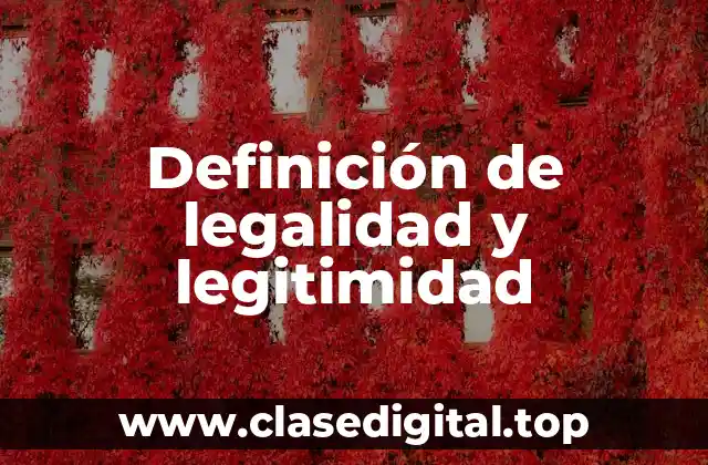 Ejemplos de legalidad