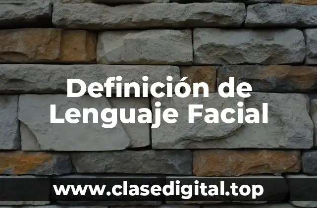 📗 Definición Técnica de Lenguaje Facial