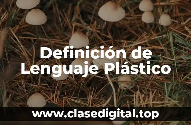 Definición de Lenguaje Plástico
