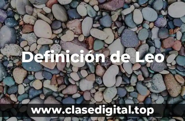 Definición de Leo