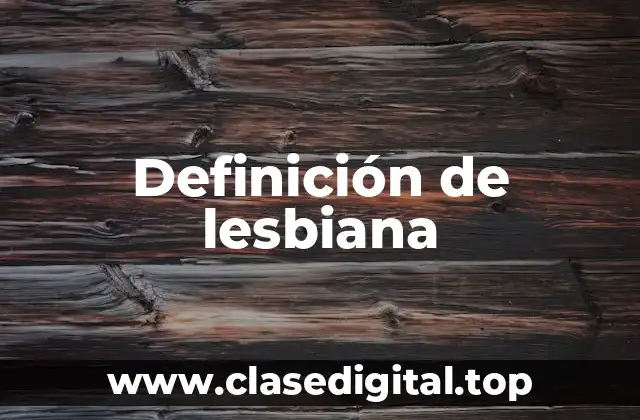 Definición de lesbiana