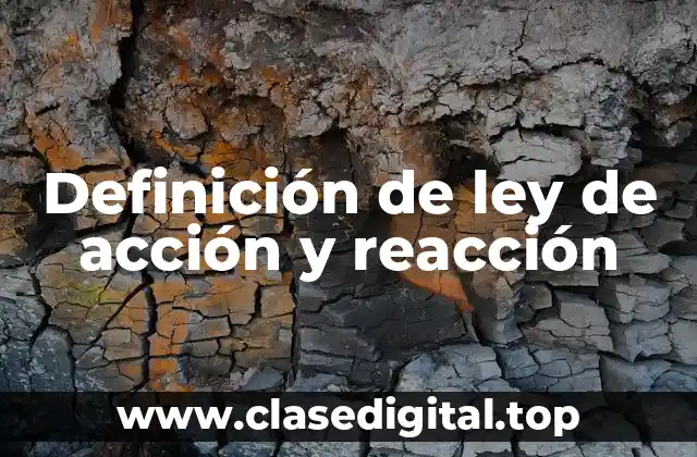 Definición de ley de acción y reacción