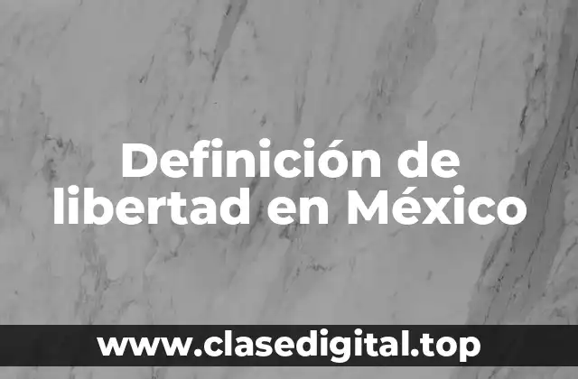 Definición de libertad en México