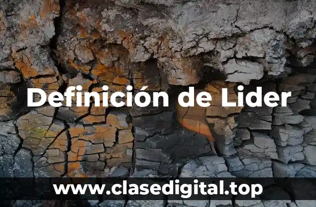 ⚡ Definición técnica de Liderazgo