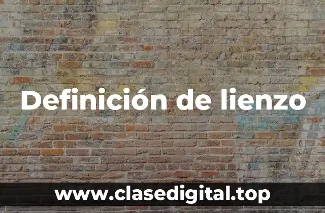 Definición de lienzo