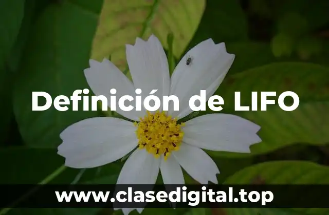 Definición de LIFO