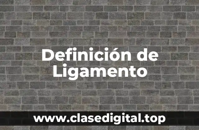 Definición de Ligamento