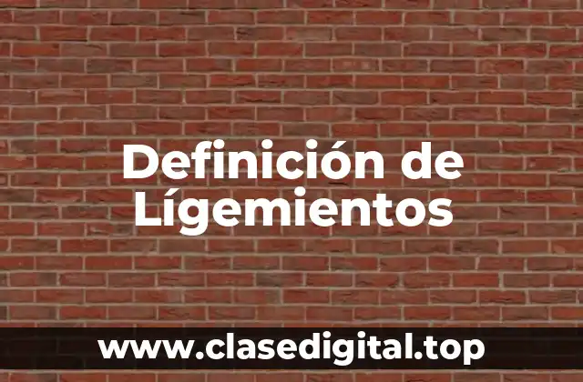 Definición de Lígemientos