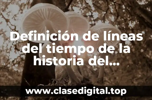 Definición de líneas del tiempo de la historia del marketing