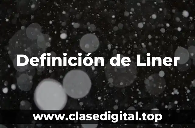 Definición de Liner
