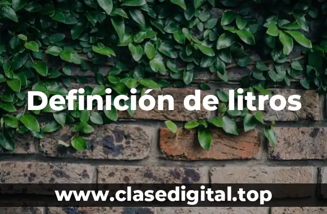 Definición de litros