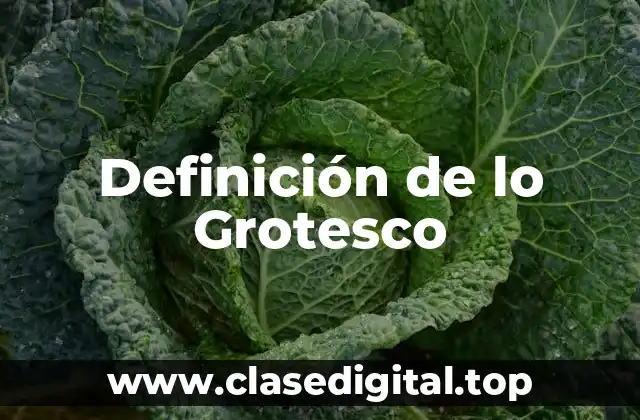Definición de lo Grotesco