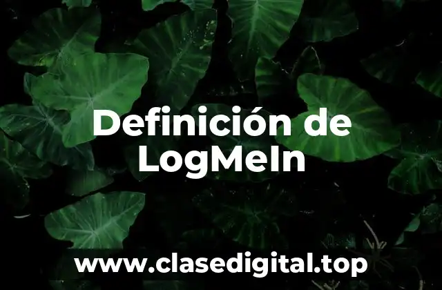Definición de LogMeIn