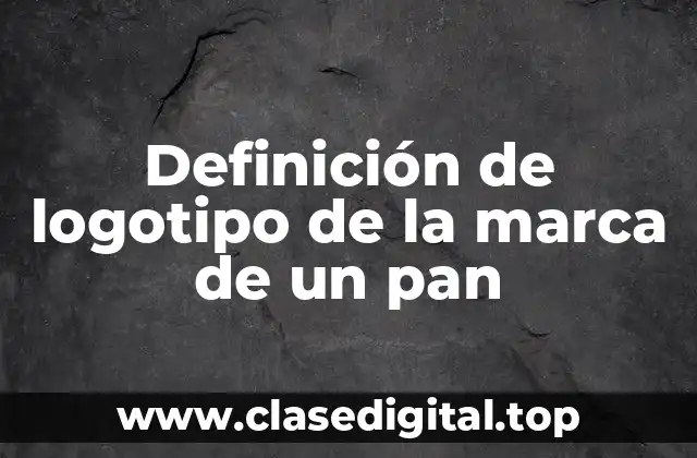 Definición de logotipo de la marca de un pan