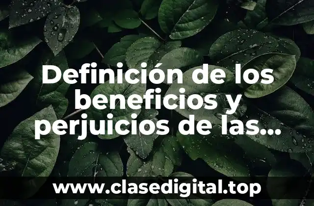 Definición de los beneficios y perjuicios de las opciones