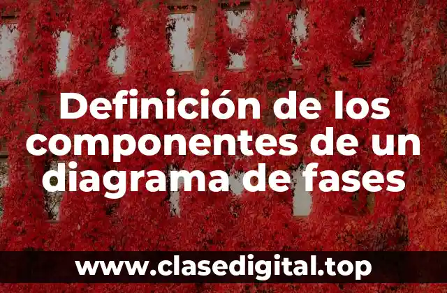 Definición de los componentes de un diagrama de fases