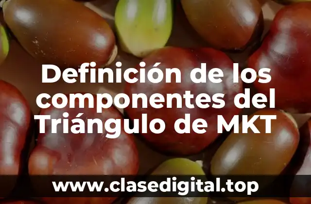 Definición de los componentes del Triángulo de MKT