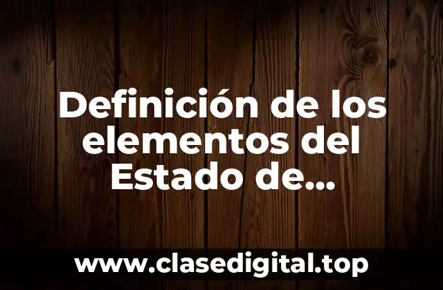 Definición de los elementos del Estado de Guatemala