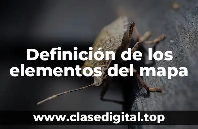 Definición de los elementos del mapa